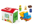 Playmobil 1.2.3 - Garbage Truck with Garage