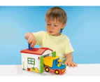 Playmobil 1.2.3 - Garbage Truck with Garage