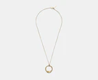 Calvin Klein Ethereal Metals Pendant Necklace - Gold