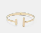 Calvin Klein Minimal Linear Hinge Bangle - Carnation Gold