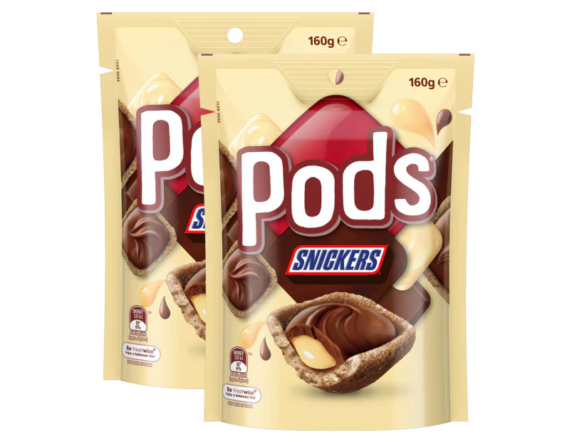 2 x Pods Snickers 160g