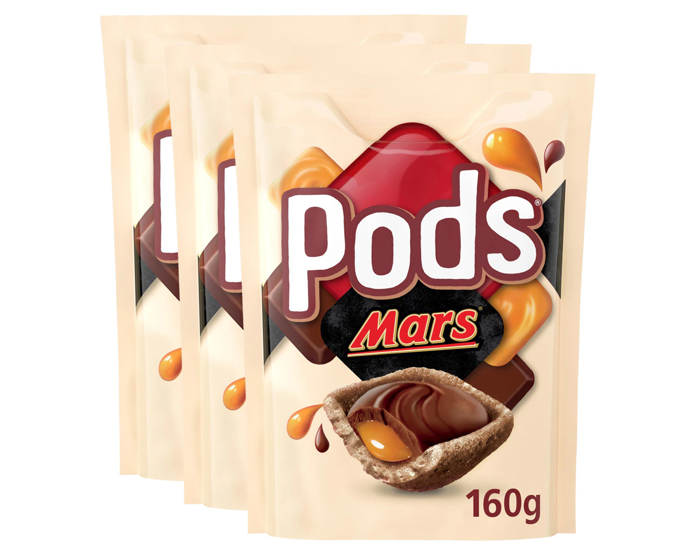 3 x Pods Mars 160g