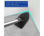 Tub Tile Scrubber Brush 2-in-1 Shower Scrubber with 46'' Extendable Long Handle,Scrub Sponge,Microfiber Scrubber for Bathtub,Tile and Glass Cleaning