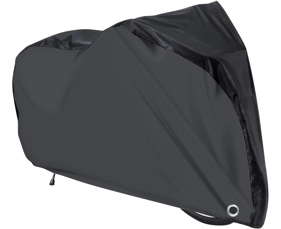 Bike Cover, Waterproof Outdoor Bicycle Cover With Lock Hole For Mountain Road Bikes,200X70X110Cm,Black