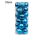 24Pcs Christmas Ball Hanging Bauble New Year Wedding Home Party Tree Decoration-Lake Blue