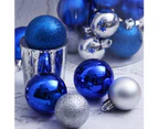 24Pcs Christmas Ball Hanging Bauble New Year Wedding Home Party Tree Decoration-Lake Blue