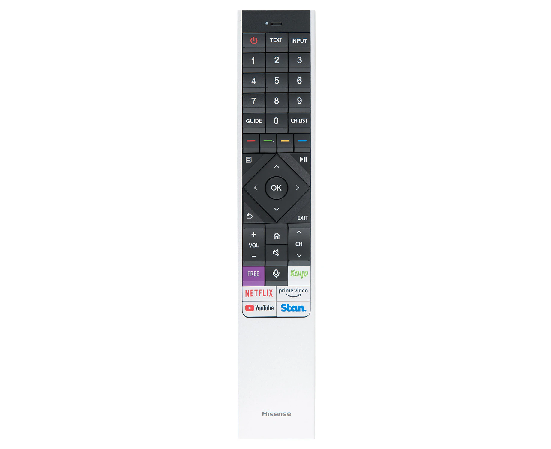 Hisense TV Remote Control T285172 ERF6E64H