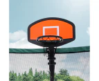 Centra Trampoline Basketball Set Kids Basketball Hoop Ring Backboard Pump Ball