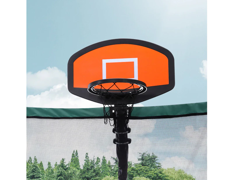 Centra Trampoline Basketball Set Kids Basketball Hoop Ring Backboard Pump Ball