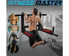 Fitness Master Chin Up Bar Power Pull Up Wall Mounted Gym Dip Station Equipment