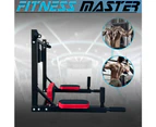 Fitness Master Chin Up Bar Power Pull Up Wall Mounted Gym Dip Station Equipment