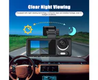 KKmoon 2 Cameras Dash Cam Multi-Language Clear Car Video Recording Camcorder Wide Angle Car Camera Recorder Auto Safety Driving Recorder