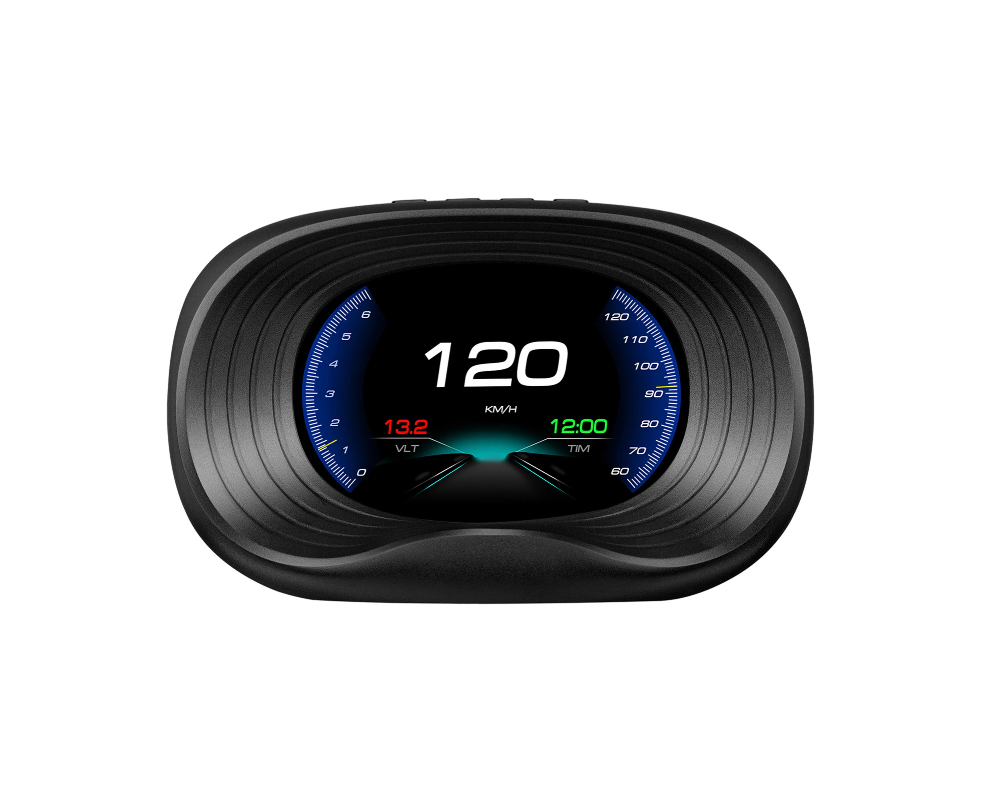 KKmoon Digital OBDII Speedometer Car Head Up Display with OBD Interface Speed Voltage Single Mileage Clock Display Speed Voltage Water Temperature Alarm