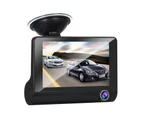 KKmoon 1080P Full HD Dash Cam with 4 Inch IPS Screen Front and Rear Dual Dash Camera Driving Recorder Wide Angle Vision G-sensor Loop Recording Motion Dete