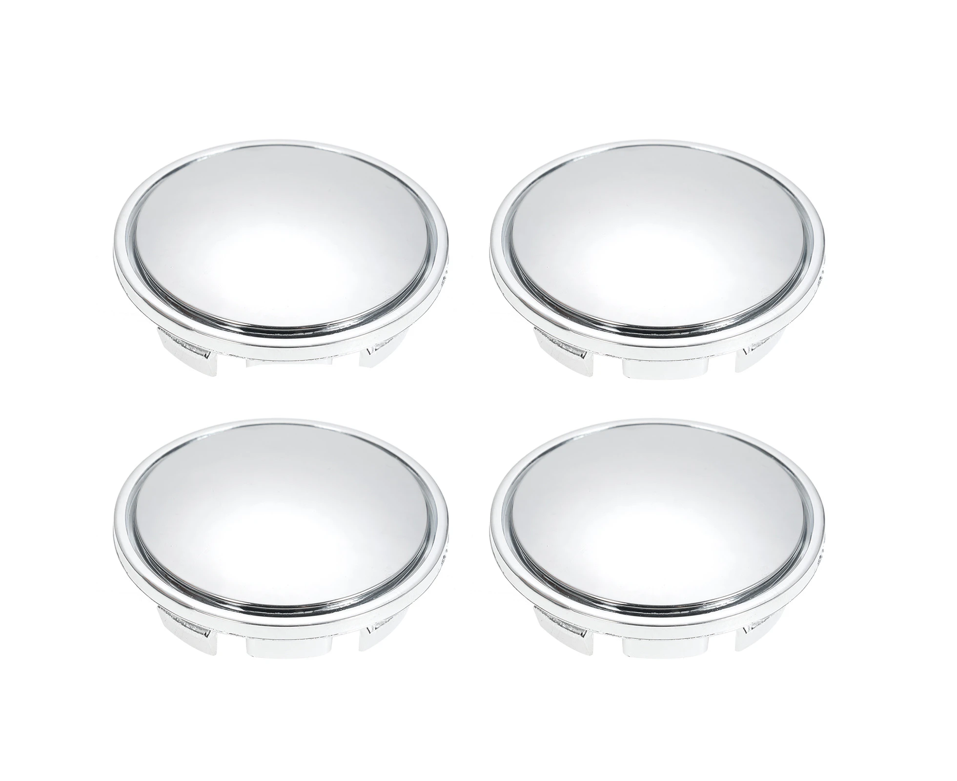 KKmoon 56mm Car Wheel Center Caps Hub Tyre Rim Hub Cap Cover Universal ABS Chrome Silver 4PCS