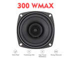 KKmoon 1x 4'' 4 Ohm 300W Car Coaxial Speaker Vehicle Door Auto Audio Music Stereo Full Range Frequency Hifi Speakers