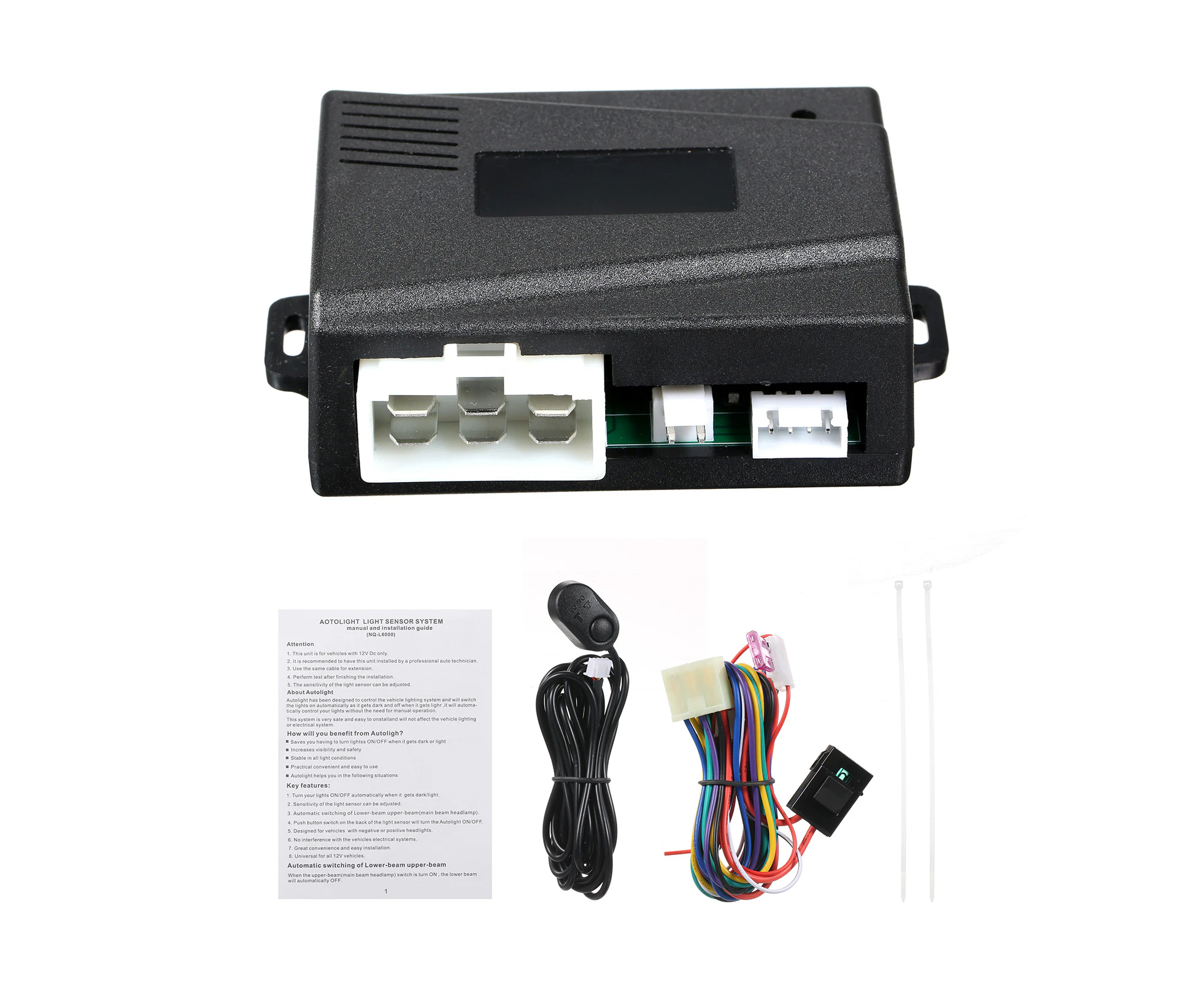 KKmoon Car Auto Light Sensor System Automatically Control the Lights ON OFF by Light Sensor for 12V Car