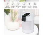 KKmoon Portable Ultrasonic Air Cooler & Humidifier Touch Control Mini Air Conditioner 360-degree Rotatable Personal Desktop Air Cooler Humidifier with Filt