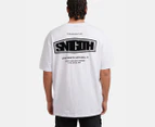 St. Goliath Men's SG Badge Tee / T-Shirt / Tshirt - White