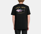 Salty Crew Men's Big Blue Premium Short Sleeve Tee / T-Shirt / Tshirt - Black