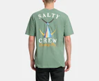 Salty Crew Men's Tailed Standard Short Sleeve Tee / T-Shirt / Tshirt - Army