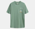 Salty Crew Men's Tailed Standard Short Sleeve Tee / T-Shirt / Tshirt - Army