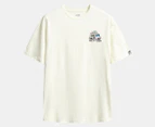 Salty Crew Men's Reels & Meals Premium Short Sleeve Tee / T-Shirt / Tshirt - Bone