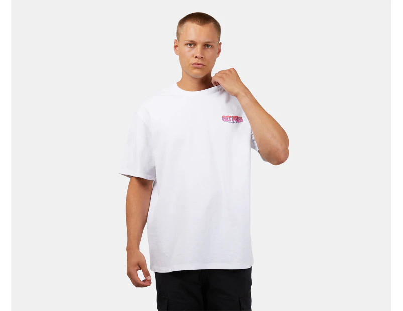 St. Goliath Men's Get Reel Tee / T-Shirt / Tshirt - White