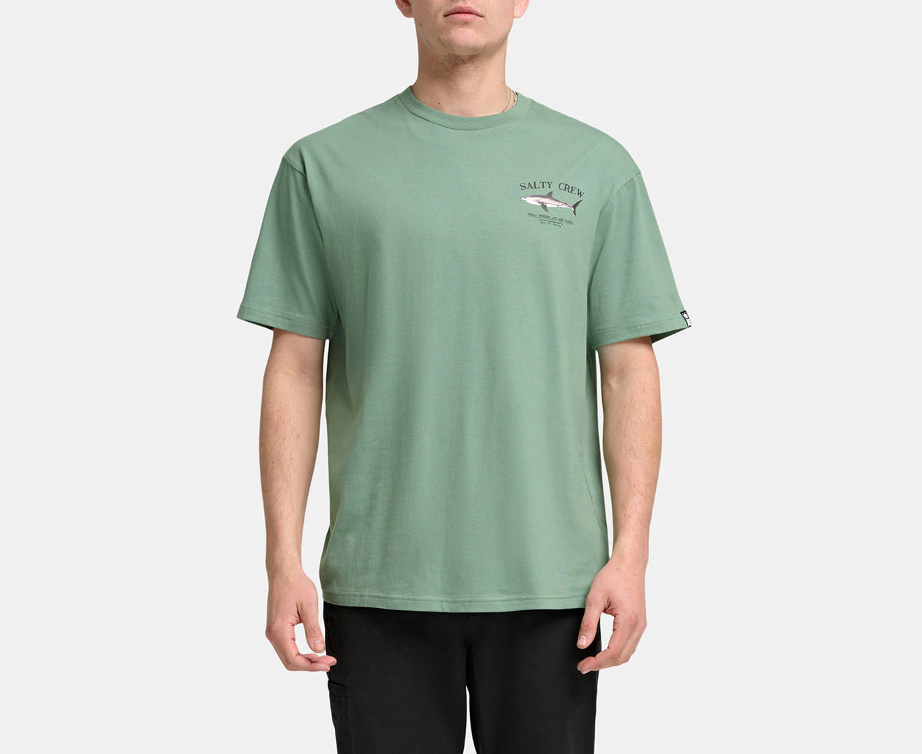 Salty Crew Men's Bruce Premium Short Sleeve Tee / T-Shirt / Tshirt - Army