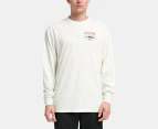 Salty Crew Men's Angler Long Sleeve Tee / T-Shirt / Tshirt - Bone