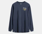 Salty Crew Men's Angler Long Sleeve Tee / T-Shirt / Tshirt - Navy