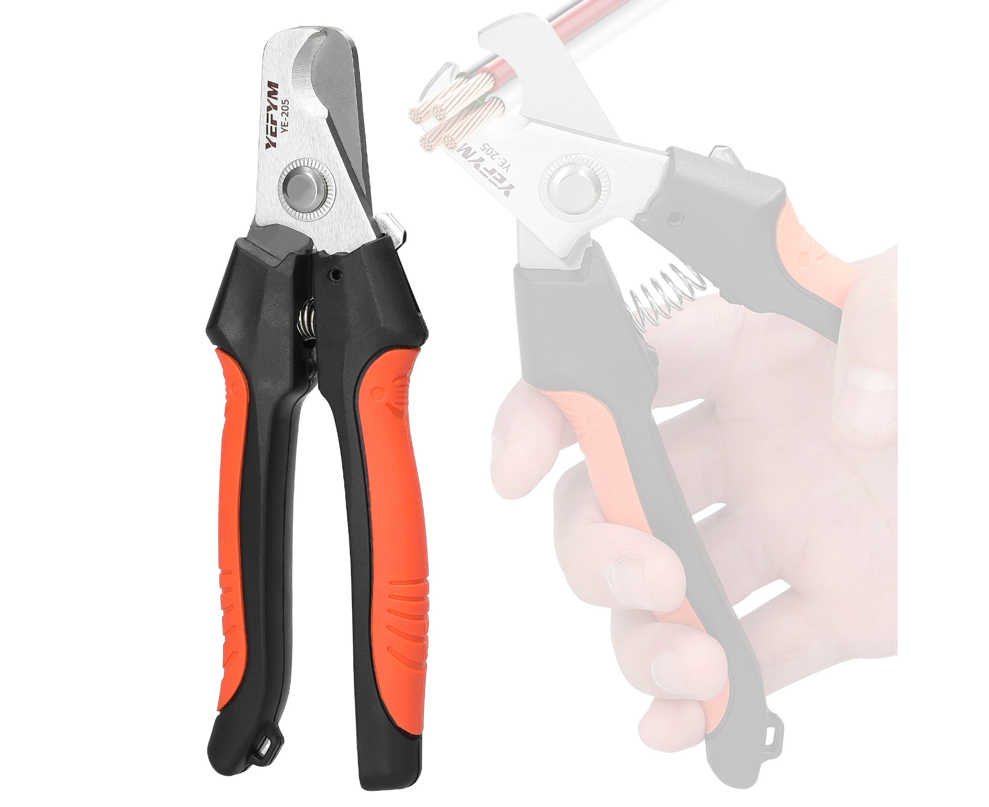 KKmoon Cable Cutter Cable Stripper Cable Cut Pliers Electrician Wire Cutting Plier Portable Hand Tool Copper Wire Aluminum Wire Cutter