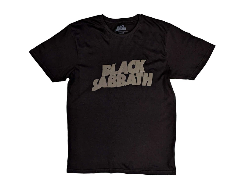 Black Sabbath | Official Band T-Shirt | Wavy Logo (Hi-Build)