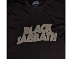 Black Sabbath | Official Band T-Shirt | Wavy Logo (Hi-Build)