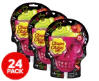 3 x 8pk Chupa Chups Halloween Skull Lollipop Bag Strawberry-Lime 120g