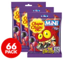 3 x 22pk Chupa Chups Meet the Creeps Tongue Painter Mini Lollipops 132g