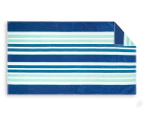 Sheraton Luxury Maison Summer Stripe Velour Beach Towel - Aqua