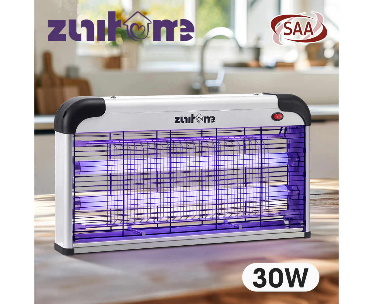 ZUNI Electric UV Mosquito Fly Insect Killer Bug Zapper Trap Light Lamp 30W