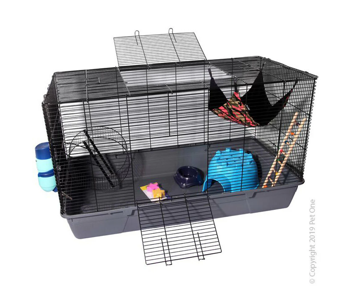 Pet One Rat Cage Starter Kit 101x51x58cm 2213RC Assorted Colour Grey / Beige