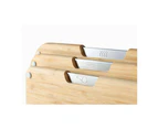 3pc Joseph Joseph Nest Bamboo Chopping Boards Set w/ Metal Storage Stand