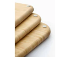 3pc Joseph Joseph Nest Bamboo Chopping Boards Set w/ Metal Storage Stand