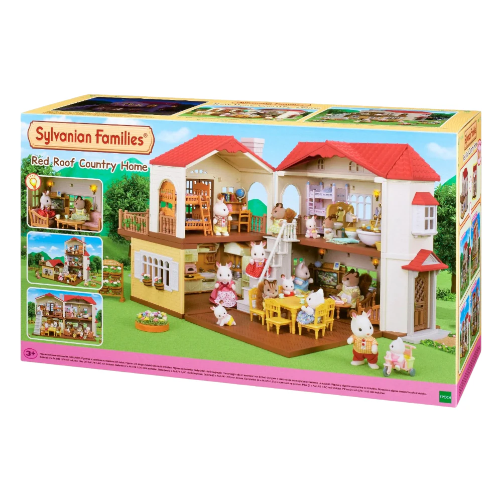 Sylvanian Families Red Roof Country Home With Attic