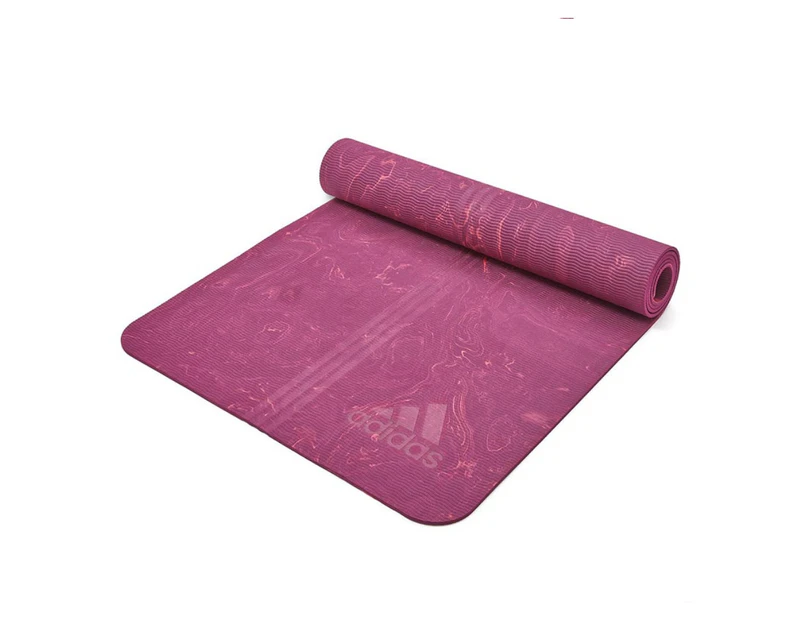 Adidas 5mm Premium Camo Yoga Mat - Berry