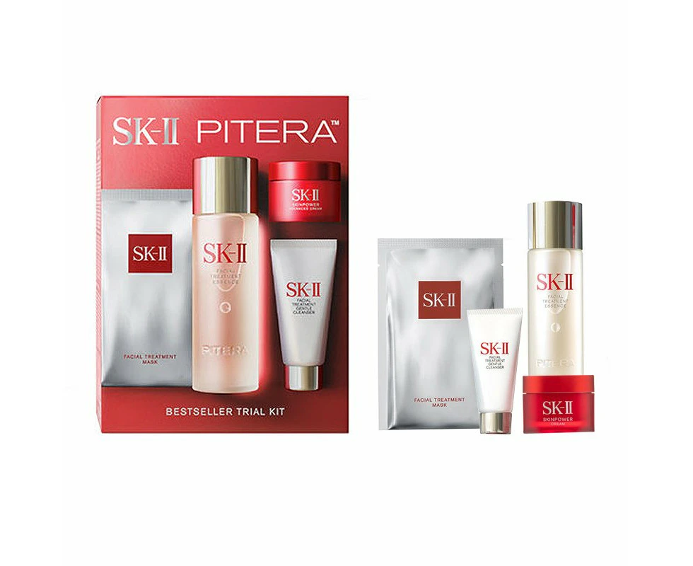 SK-II PITERA(TM) Bestseller Kit set - 4 Items ( Essence, Cleanser, Cream, Mask)