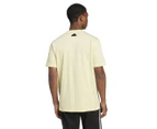 Adidas Men's House of Tiro Summer Linear Graphic Tee / T-Shirt / Tshirt - Almost Yellow