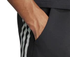 Adidas Men's Future Icons 3-Stripes Shorts - Black