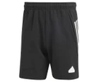 Adidas Men's Future Icons 3-Stripes Shorts - Black