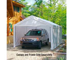 Samland ENCLOSURE KIT FOR PORTABLE SINGLE CARPORT 10FT X 20FT