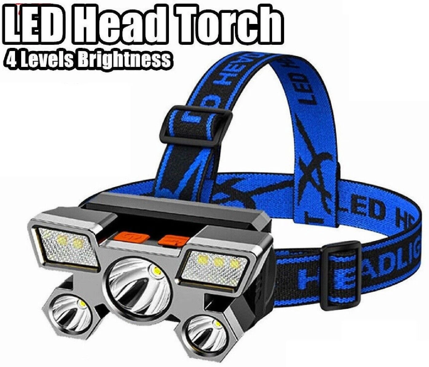 LED Head Light Torch Headlamp USB Rechargeable Flashlight Fishing Lamp Camping