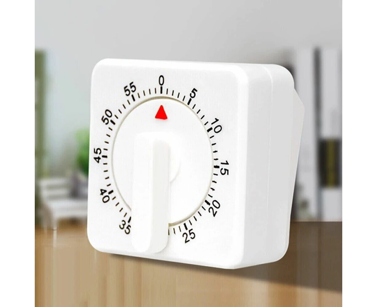 Kitchen Timer Egg Square Shaped Kitchen Cooking Timer Mechanical Alarm 60Min